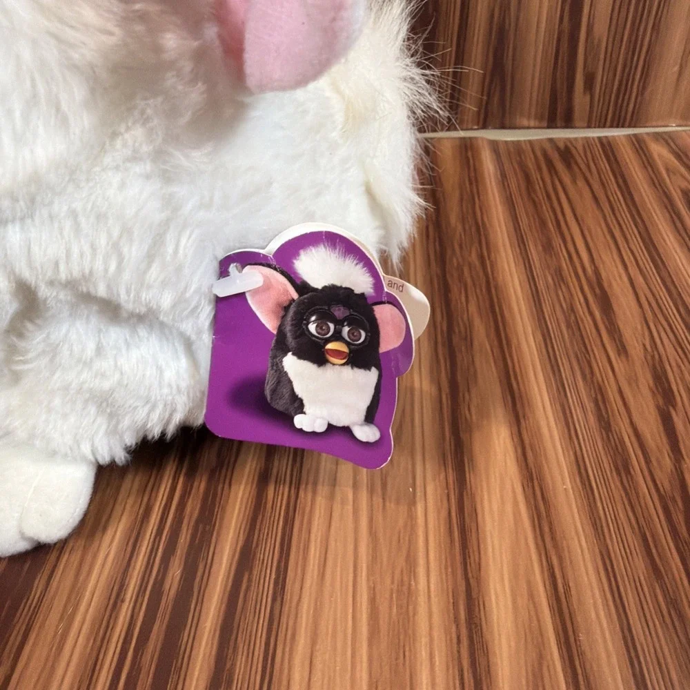1998 Furby White Snowball W/Green Eyes Tiger Electronics PARTS/REPAIR ONLY